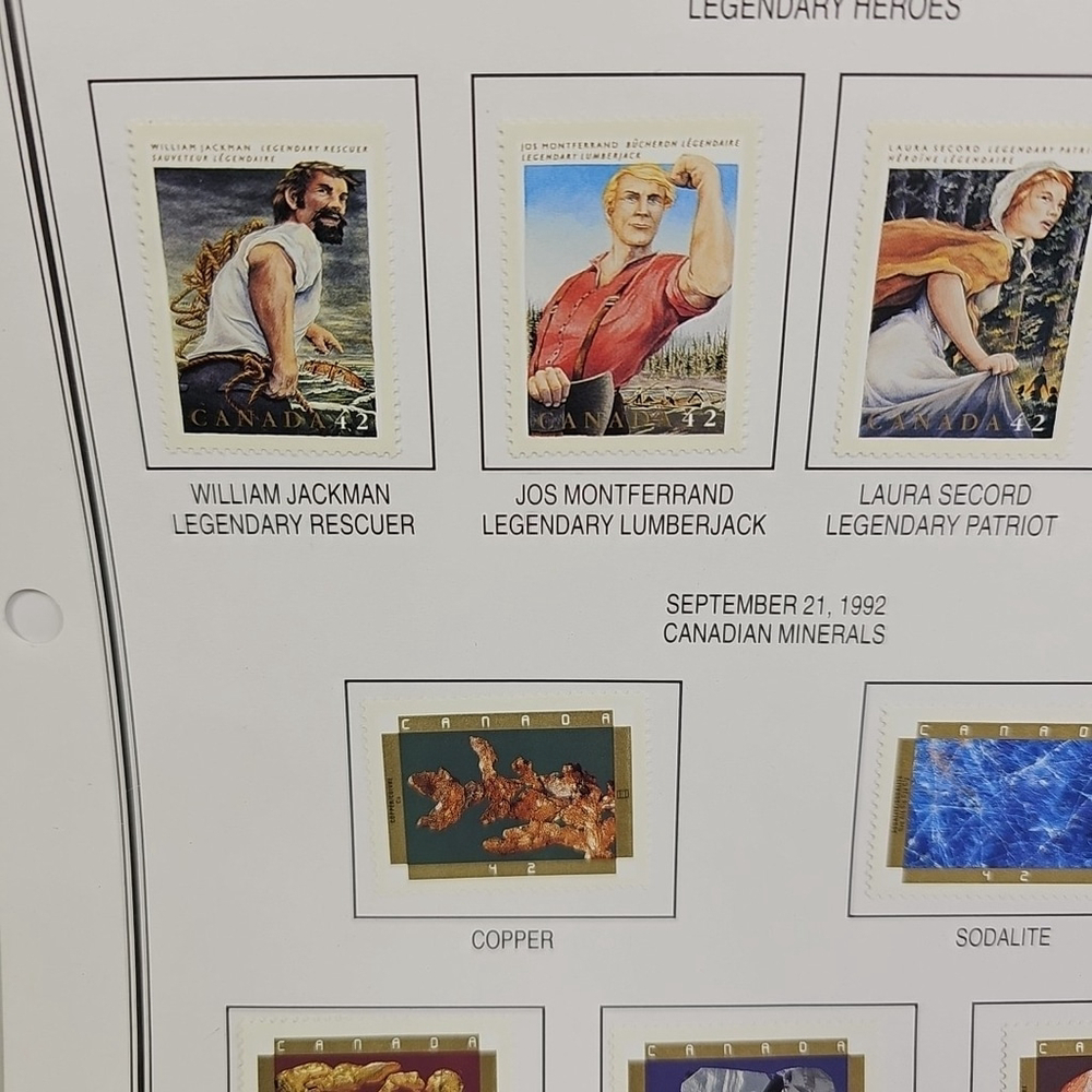 Stamps Canada Collection Will Jackman Jos Montferrand Laura Secord Jerry Potts - Picture 6 of 11